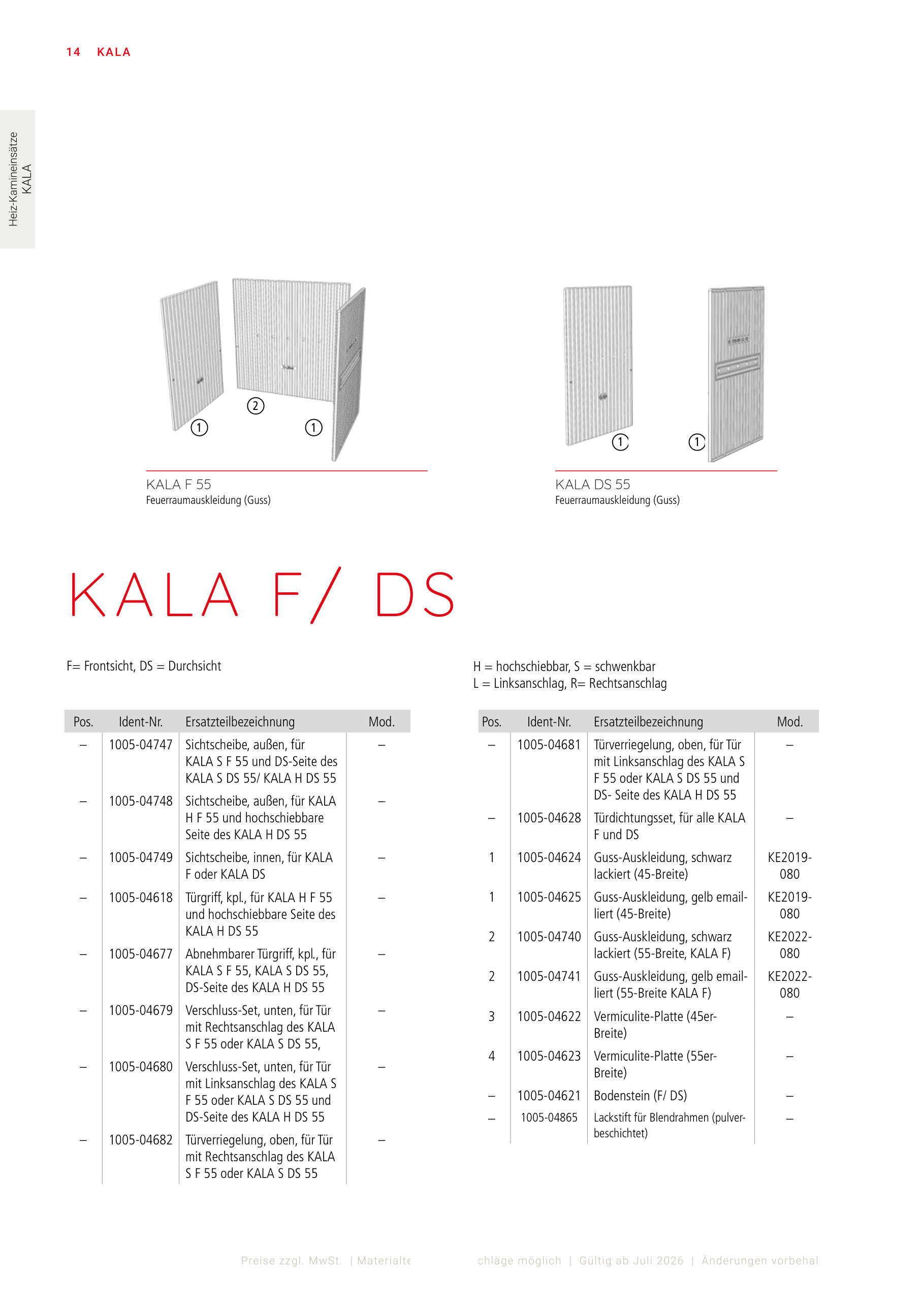LEDA KALA | Abnehmbarer Türgriff, komplett – LEDA Katalogseite 14 als Produktbild für 1005-04677