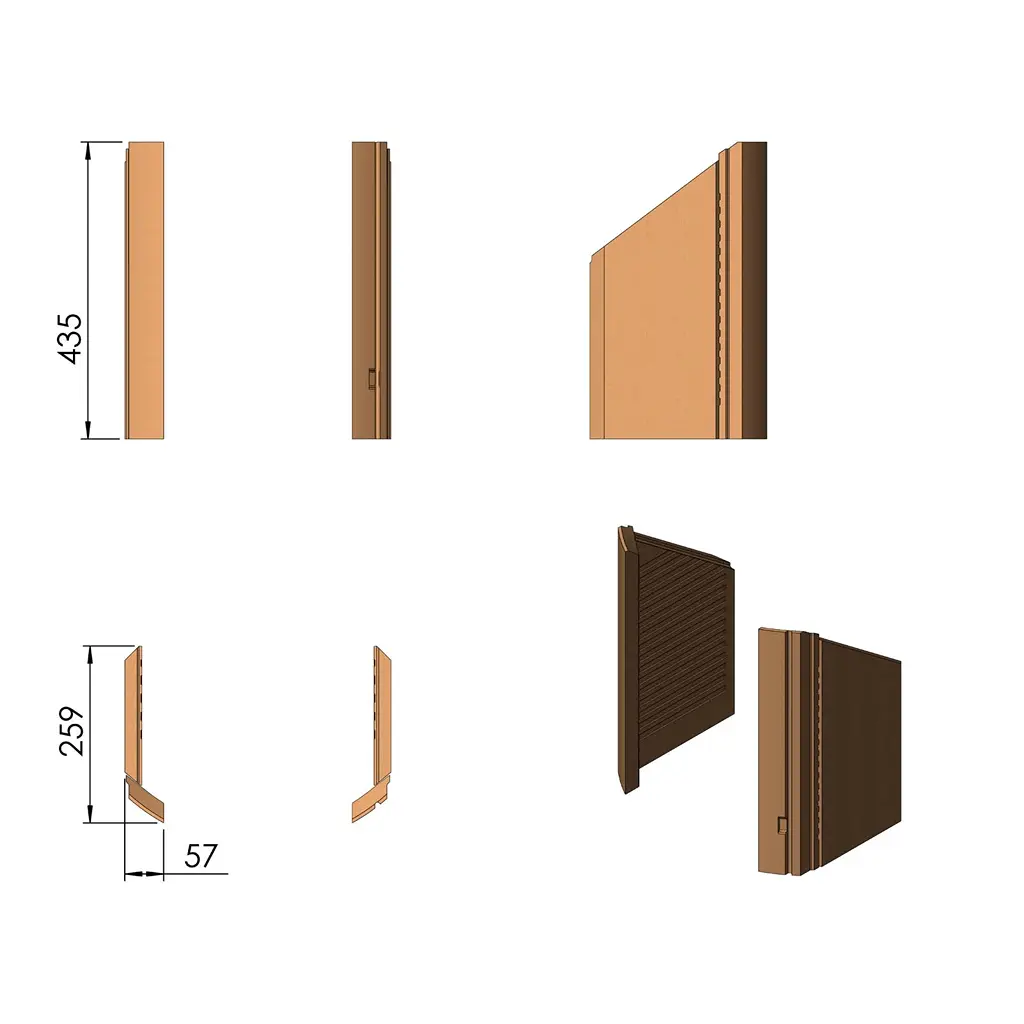 TermaTech TT20 / TT21 Vermiculite Seiten, 4 Teile 09-842