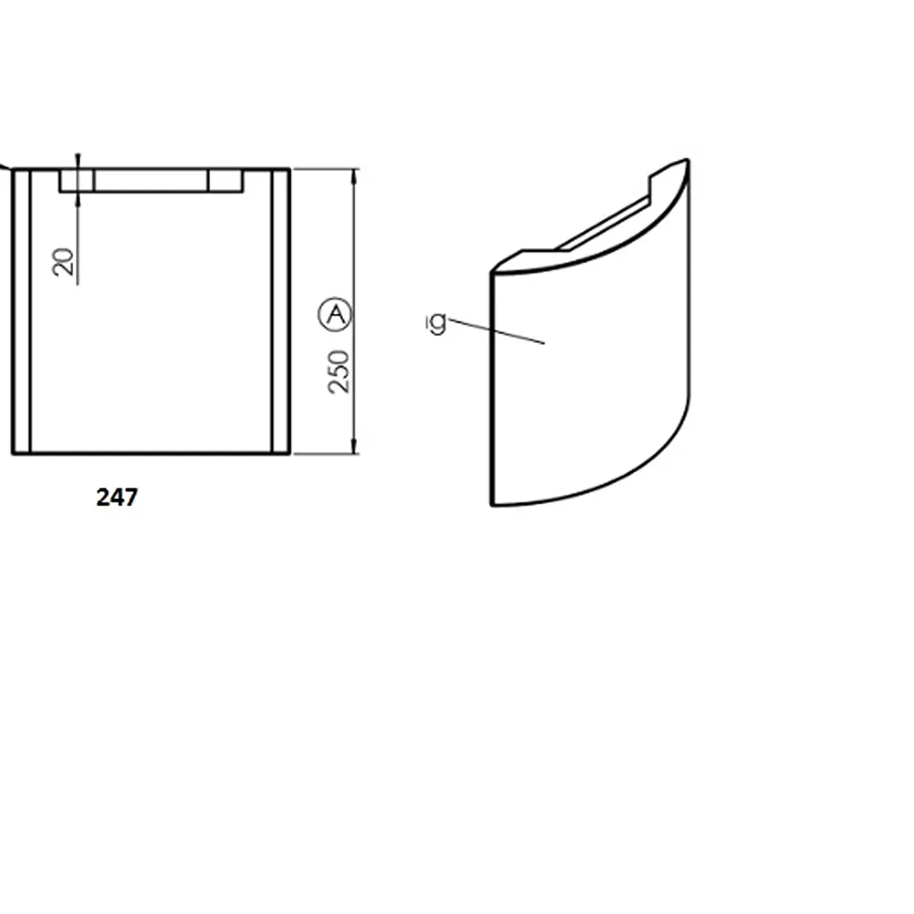 TermaTech TT20RS / TT21RS / TT21RLS / TT21RHS / TT23 Speckstein-Seitenteil für Heat Storage rechts oder links 08-425