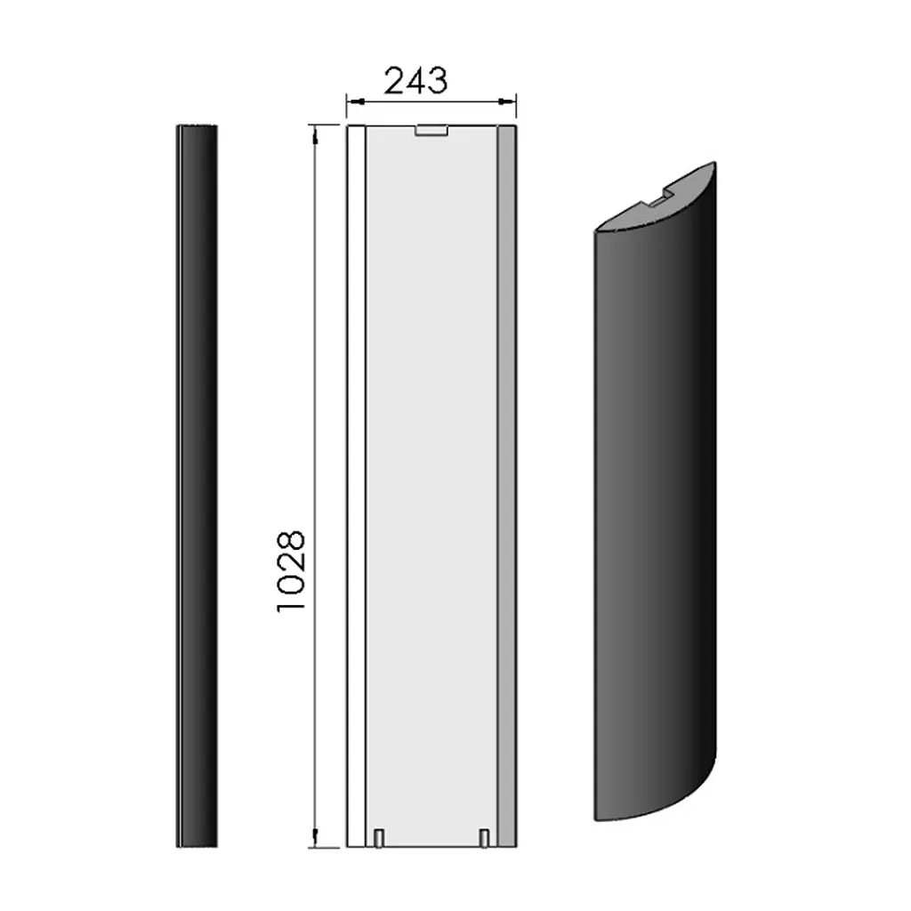TermaTech SW01-220 / SW01-620 / SW01-632 Speckstein-Seitenteil rechts oder links 08-412-W