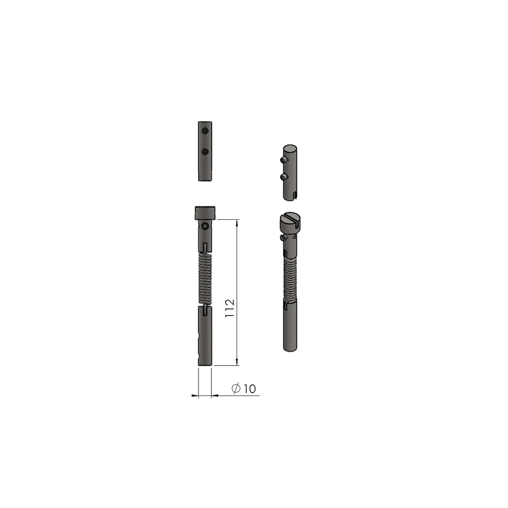 TermaTech TT80 | Scharnierset inkl. Feder | Nr. 83